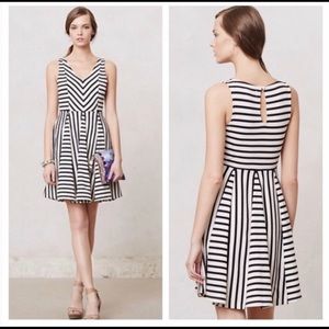 ANTHROPOLOGIE Striped Day Dress